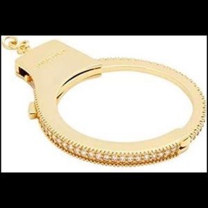 Gold Bracelet with Crystal Accents